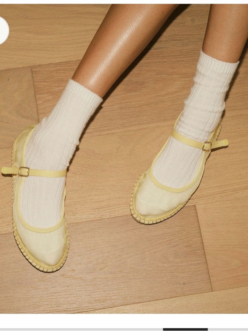 SeaVees Yellow Mary Jane Espadrille Flats - Picture 2 of 5